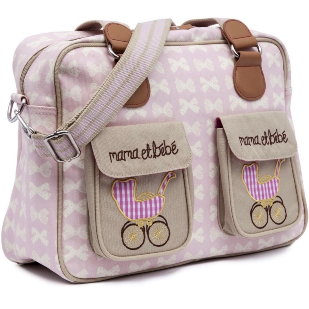 Pink Lining Mama Et Bebe Diaper Bag Beige Pink